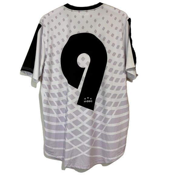 Dope Men’s Diego Jersey Soccer White Black Grey Size Medium EUC - Picture 9 of 9